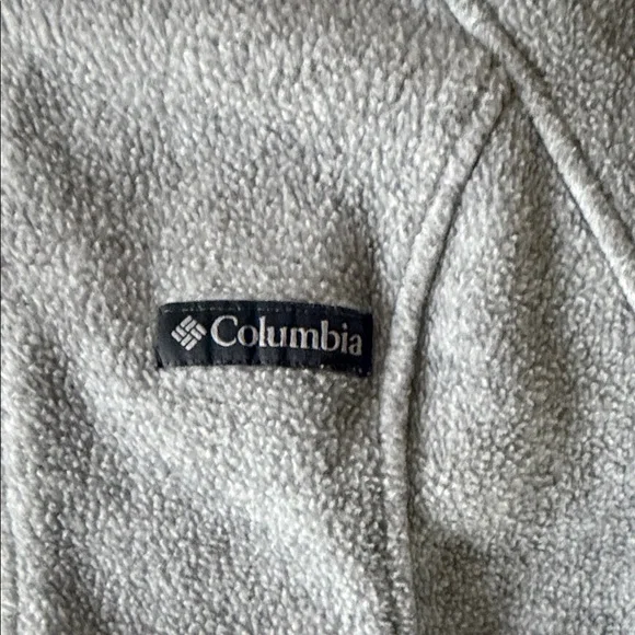 Columbia Light Gray Fleece Jacket - Picture 3 of 4